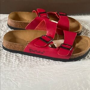 Birkenstock Red Sandals